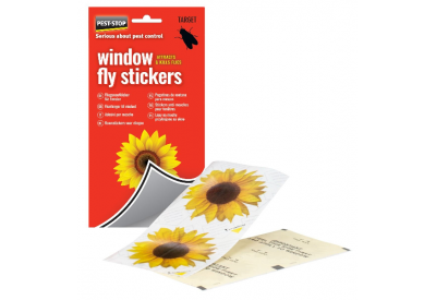 Pest Stop Sunflower Window Fly Stickers (4 pack)